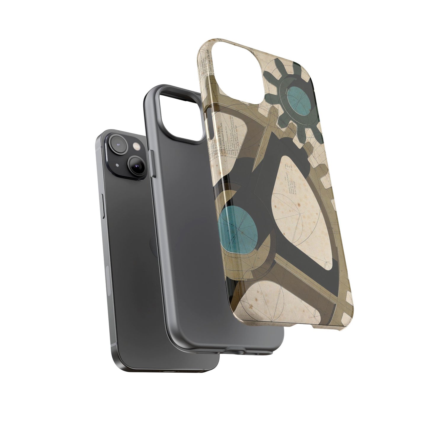 Antique Industrial Cog Wheels iPhone Case