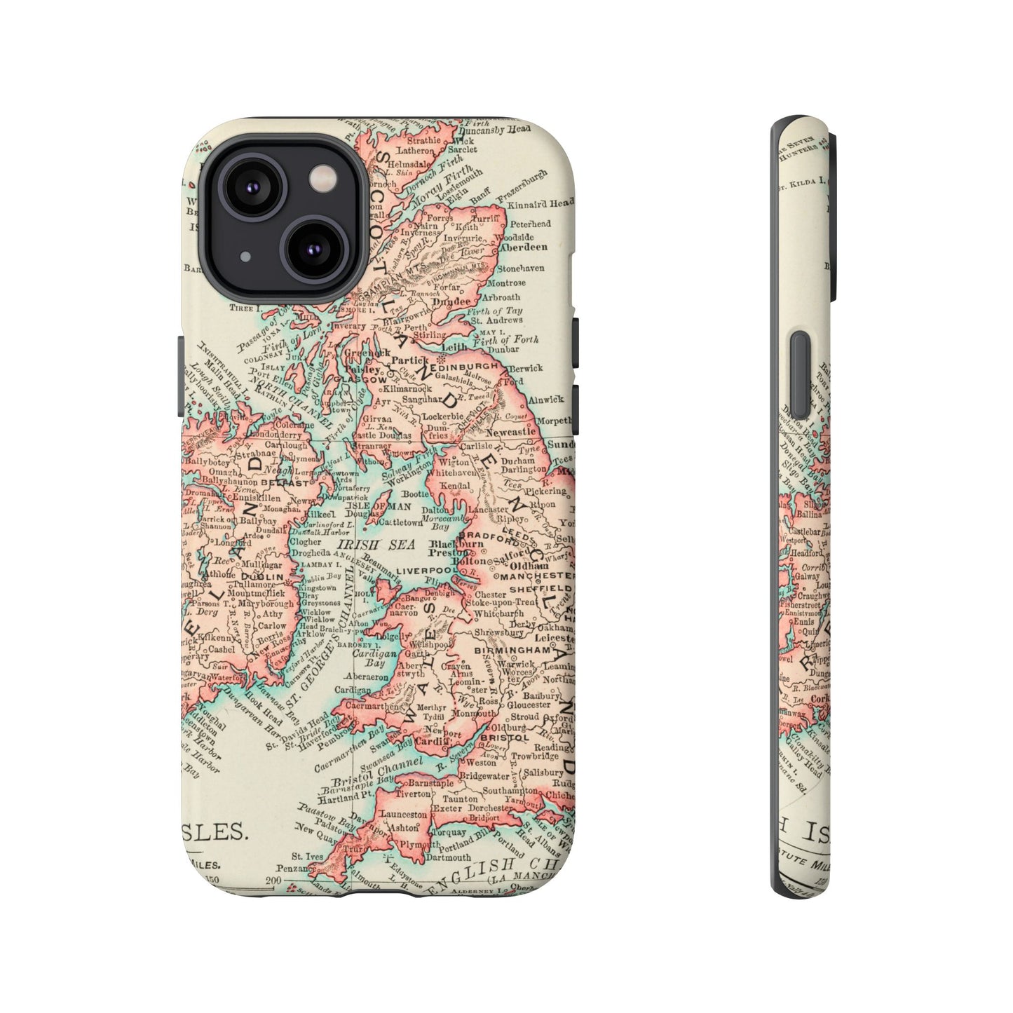 British Isles Vintage Map iPhone Case