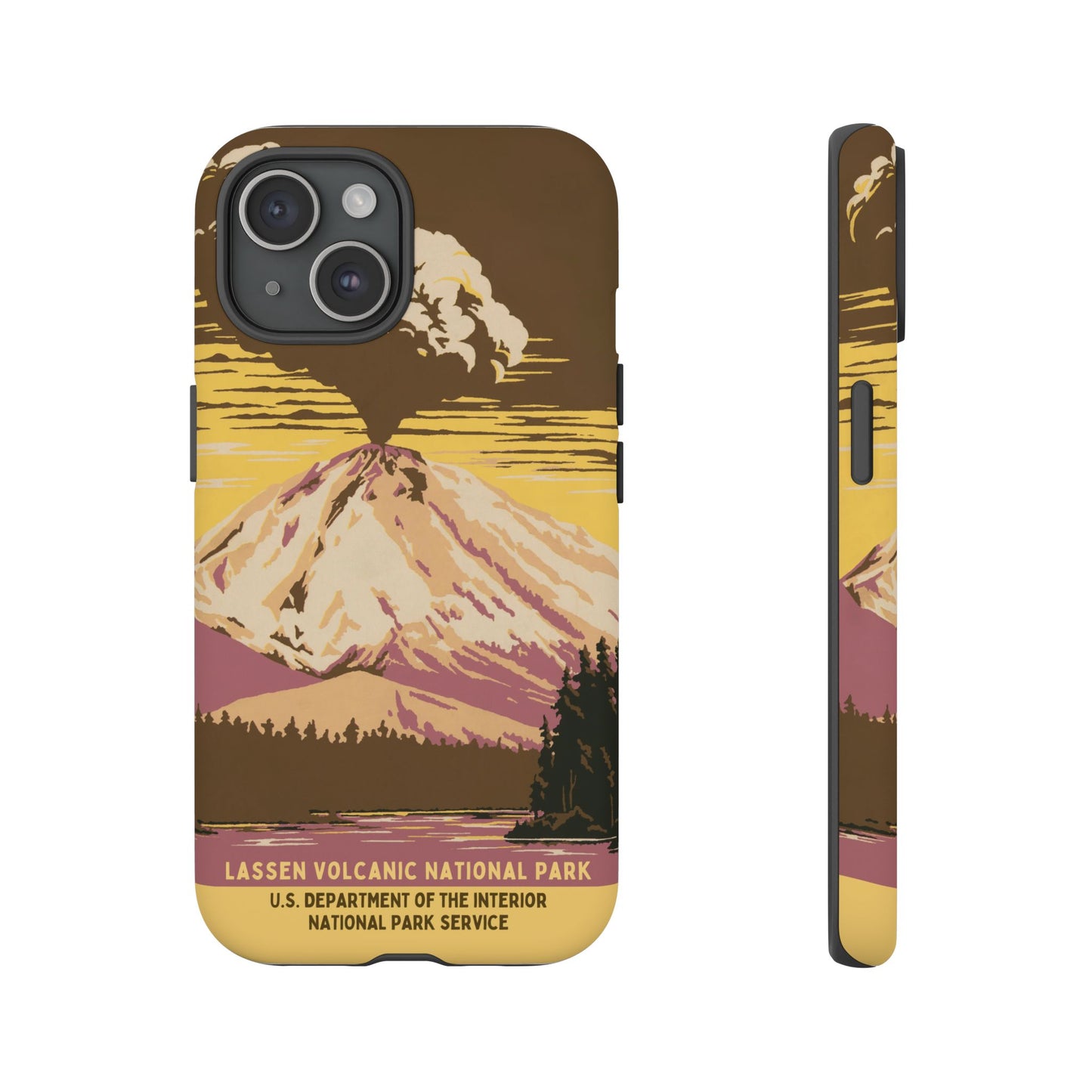 Lassen Volcanic National Park Retro iPhone Case