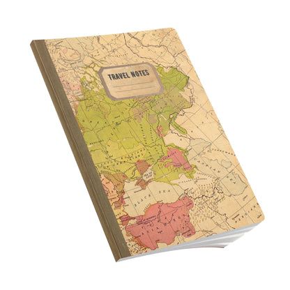 People of Europe Vintage Map | Softcover Travel Journal with Inside Illustrations