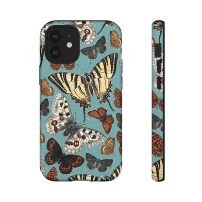 Butterflies Vintage Illustration iPhone Case