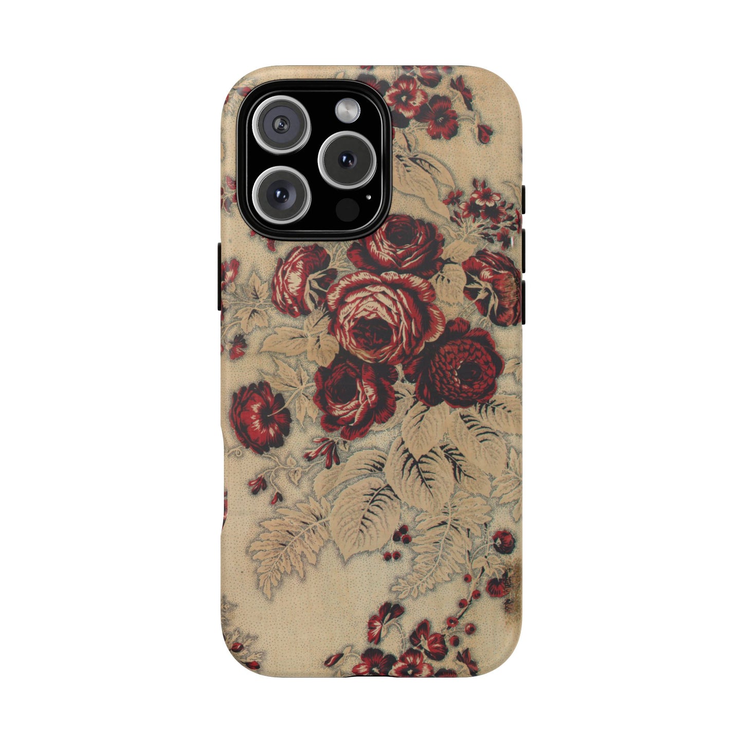 Red Roses Vintage iPhone Case