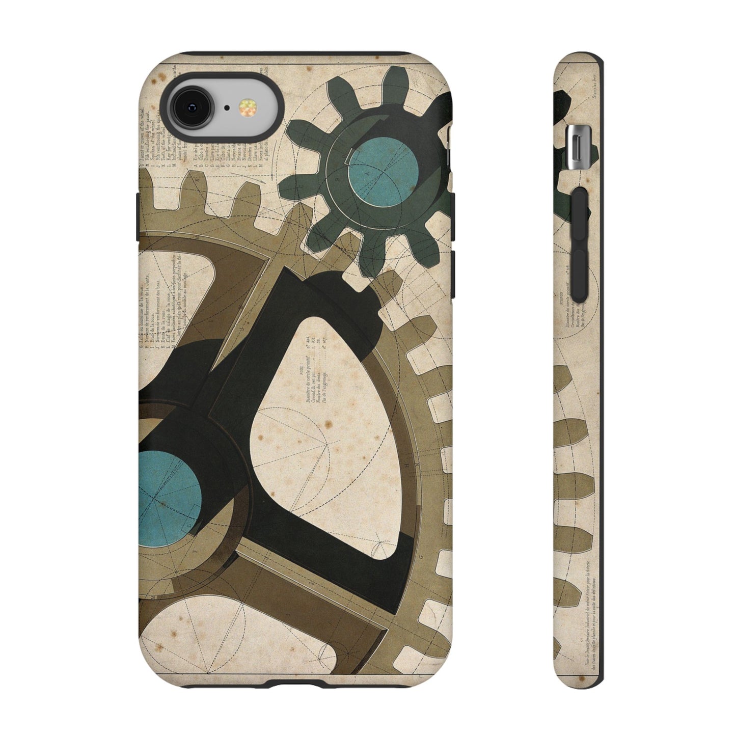 Antique Industrial Cog Wheels iPhone Case