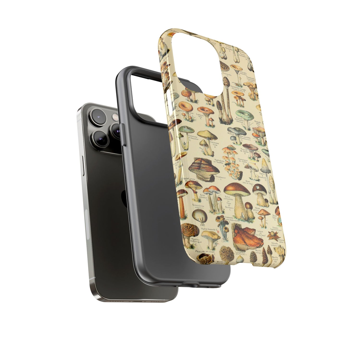 Mushrooms Vintage Field Guide iPhone Case