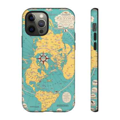 Map of Flying Retro iPhone Case