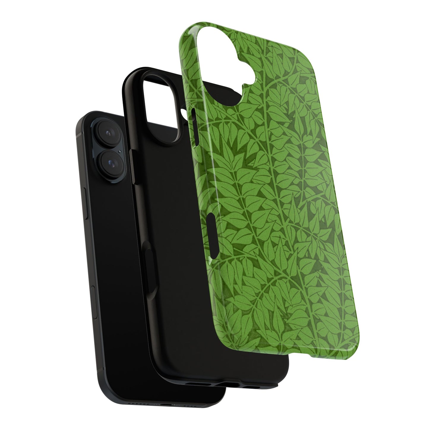 Antique Green Branch Pattern by William Morris iPhone Case