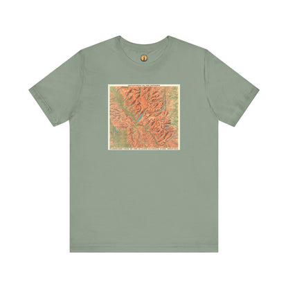 Glacier National Park Vintage Map Tee