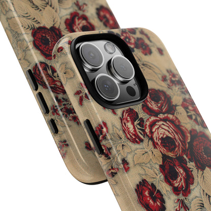 Red Roses Vintage iPhone Case