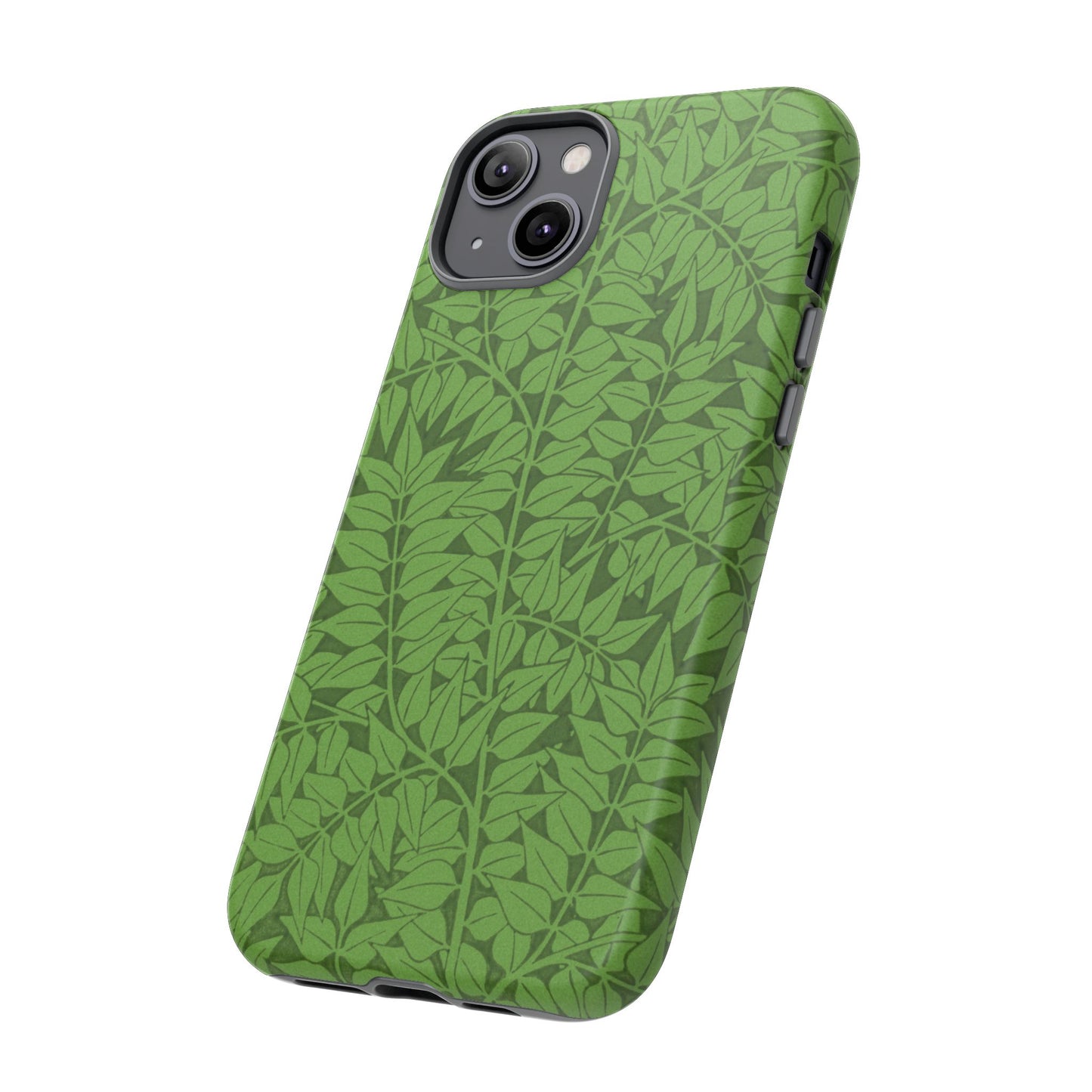 Antique Green Branch Pattern by William Morris iPhone Case