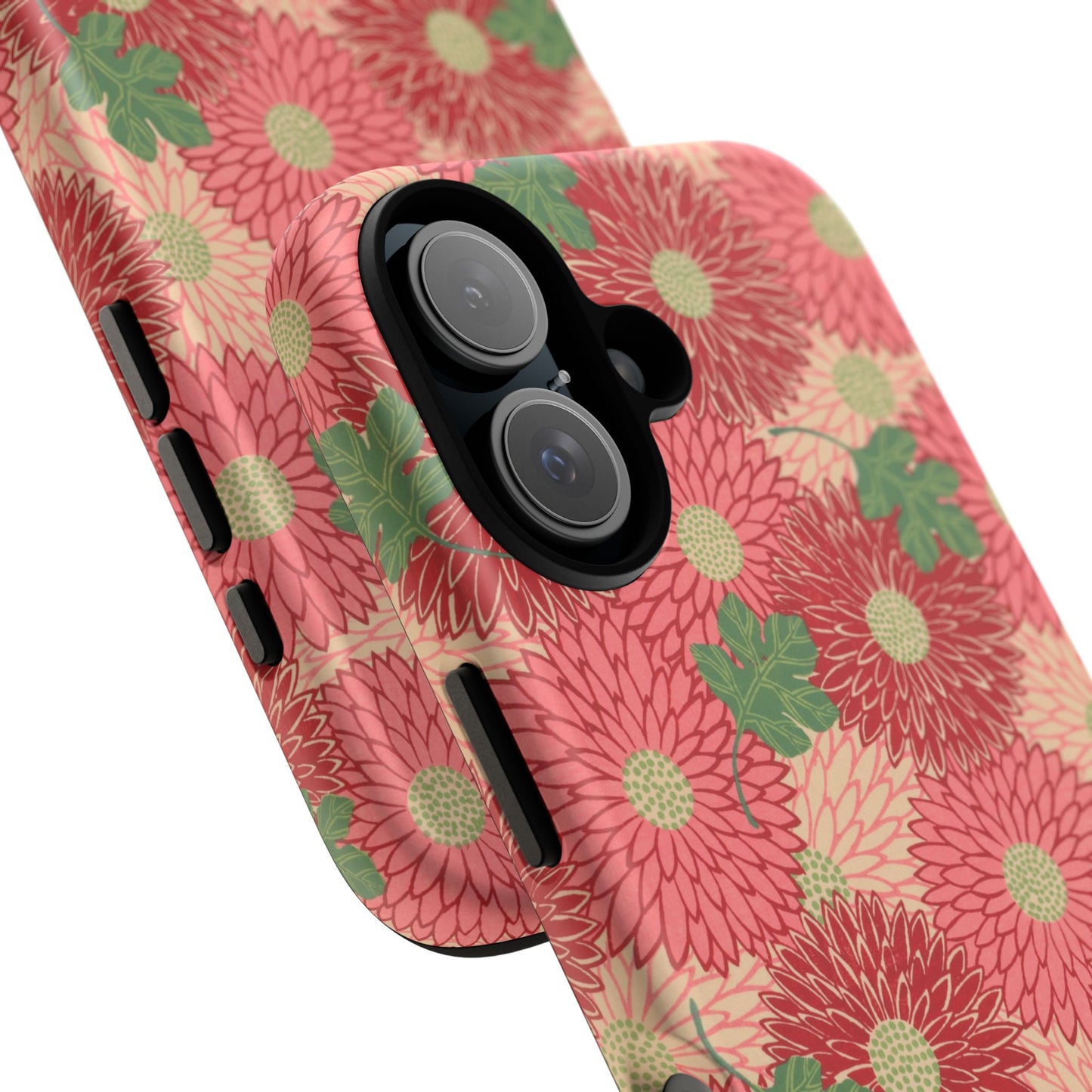 Pink Chrysanthemums Vintage iPhone Case