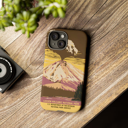 Lassen Volcanic National Park Retro iPhone Case