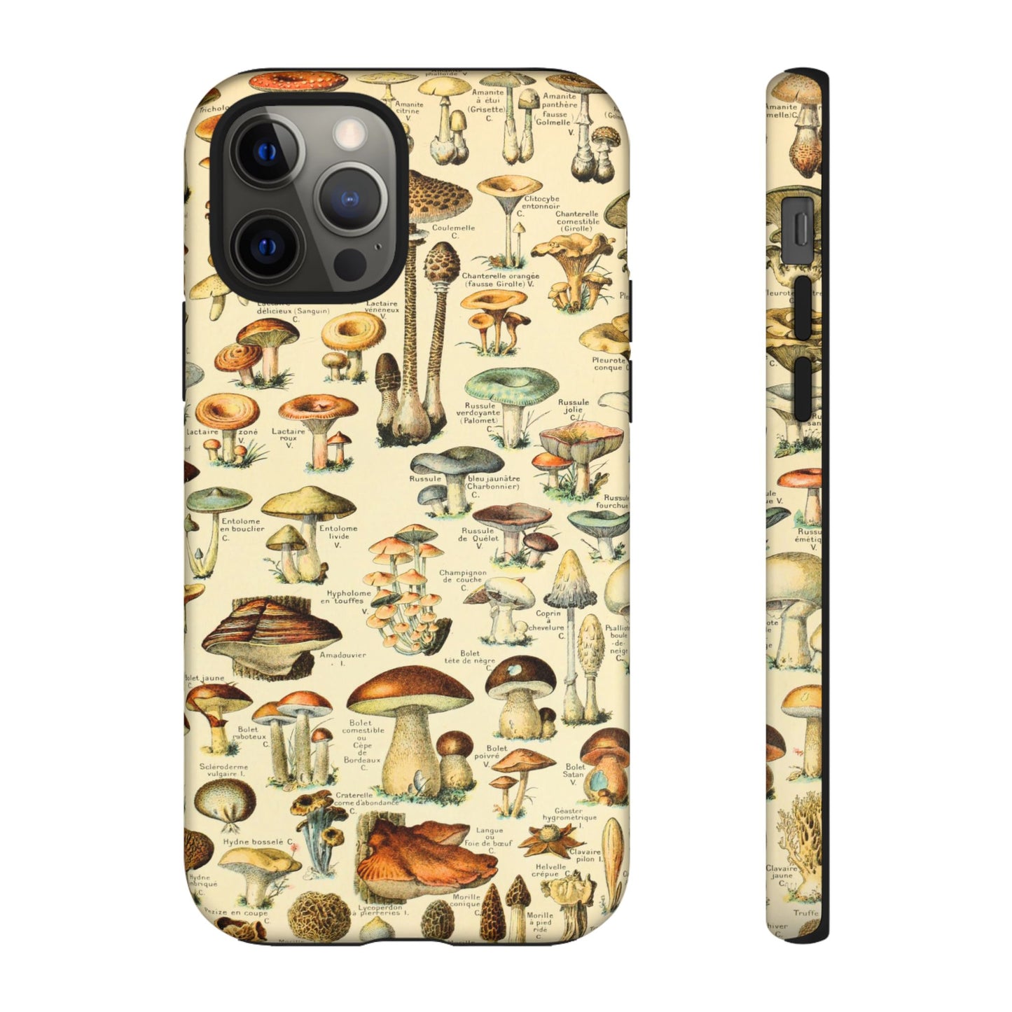 Mushrooms Vintage Field Guide iPhone Case