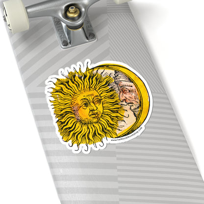Sun and Moon sticker (4 sizes)