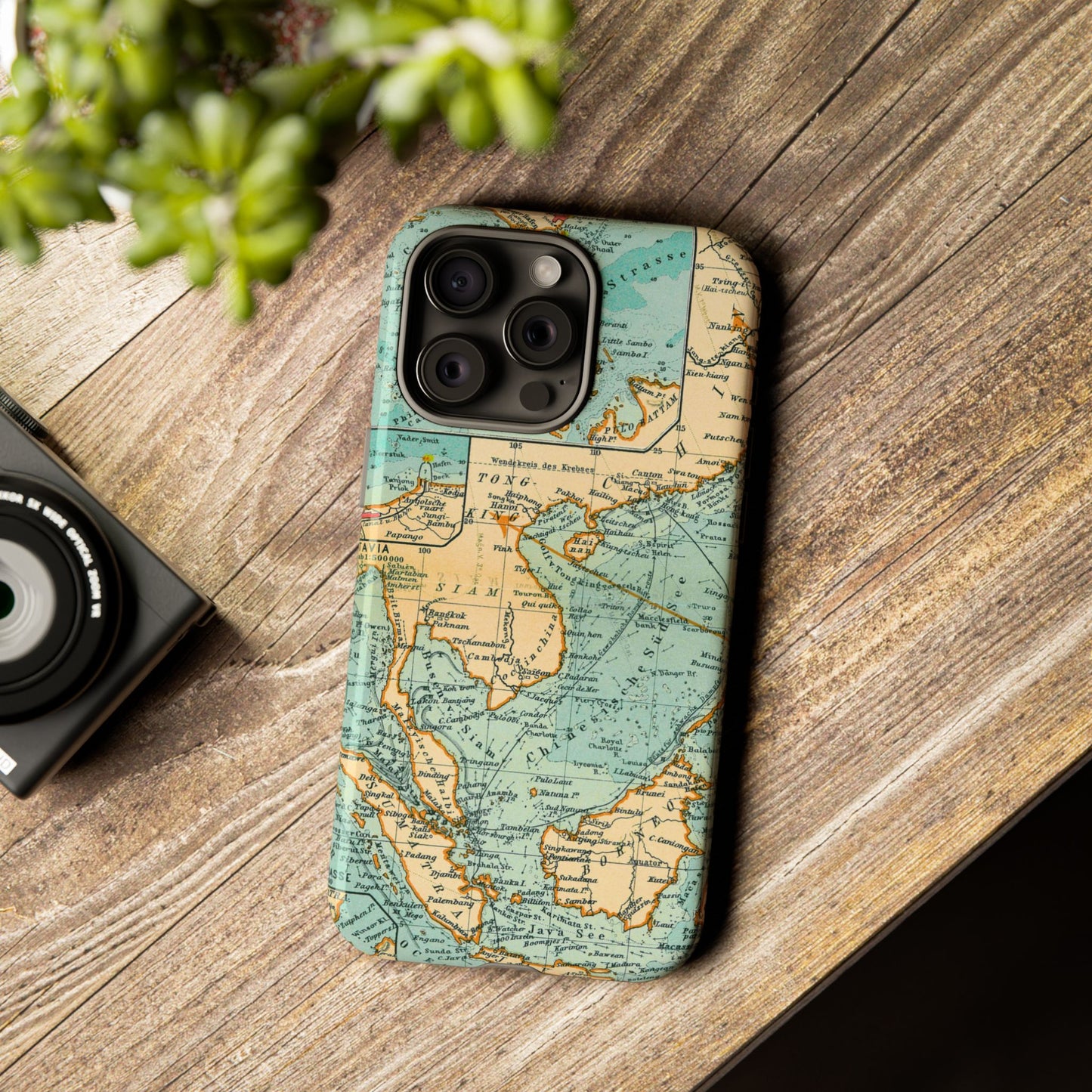 South China Sea Antique Map iPhone Case