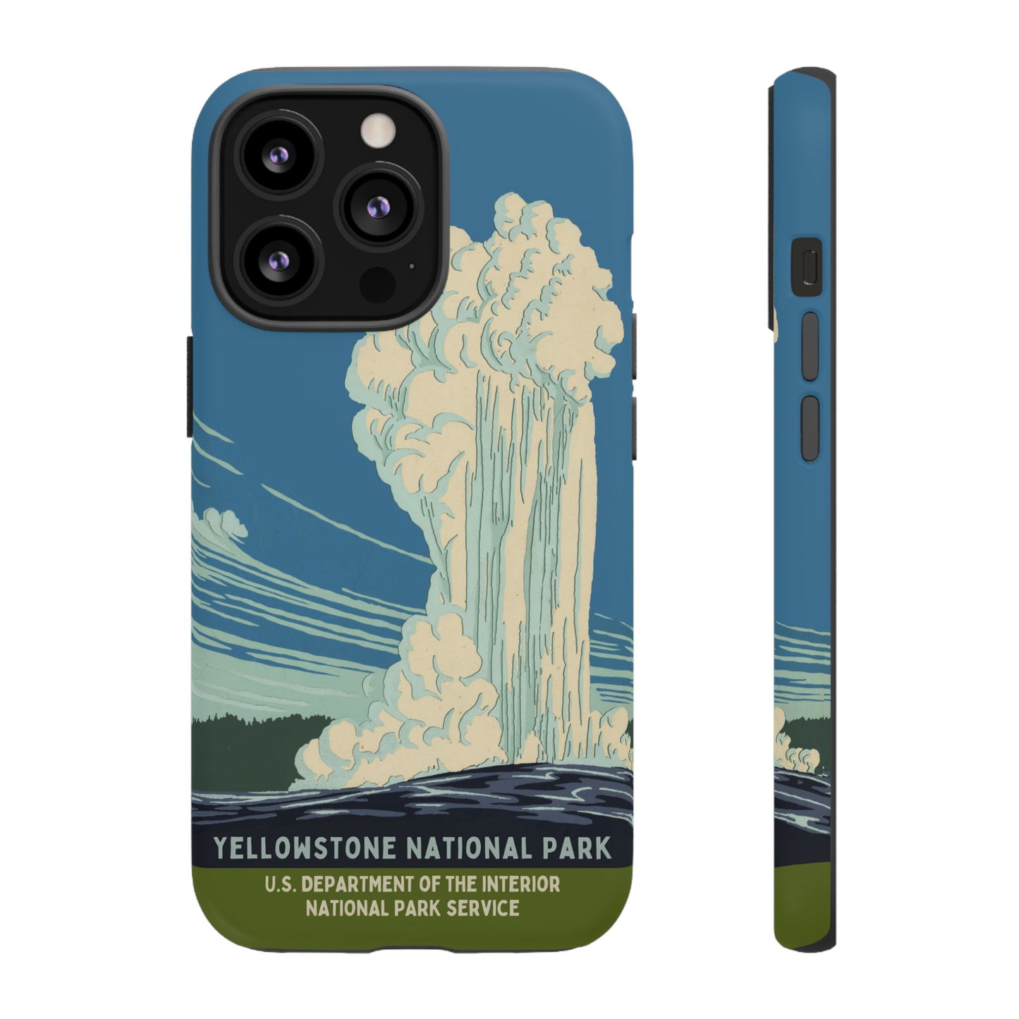 Yellowstone National Park Retro iPhone Case