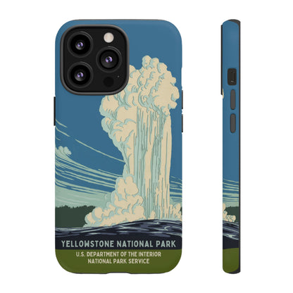 Yellowstone National Park Retro iPhone Case