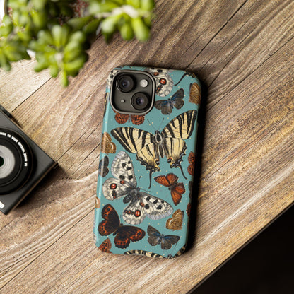 Butterflies Vintage Illustration iPhone Case