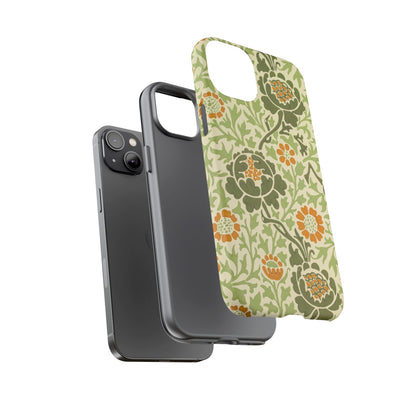 Olive & Orange Vintage Botanical iPhone Case