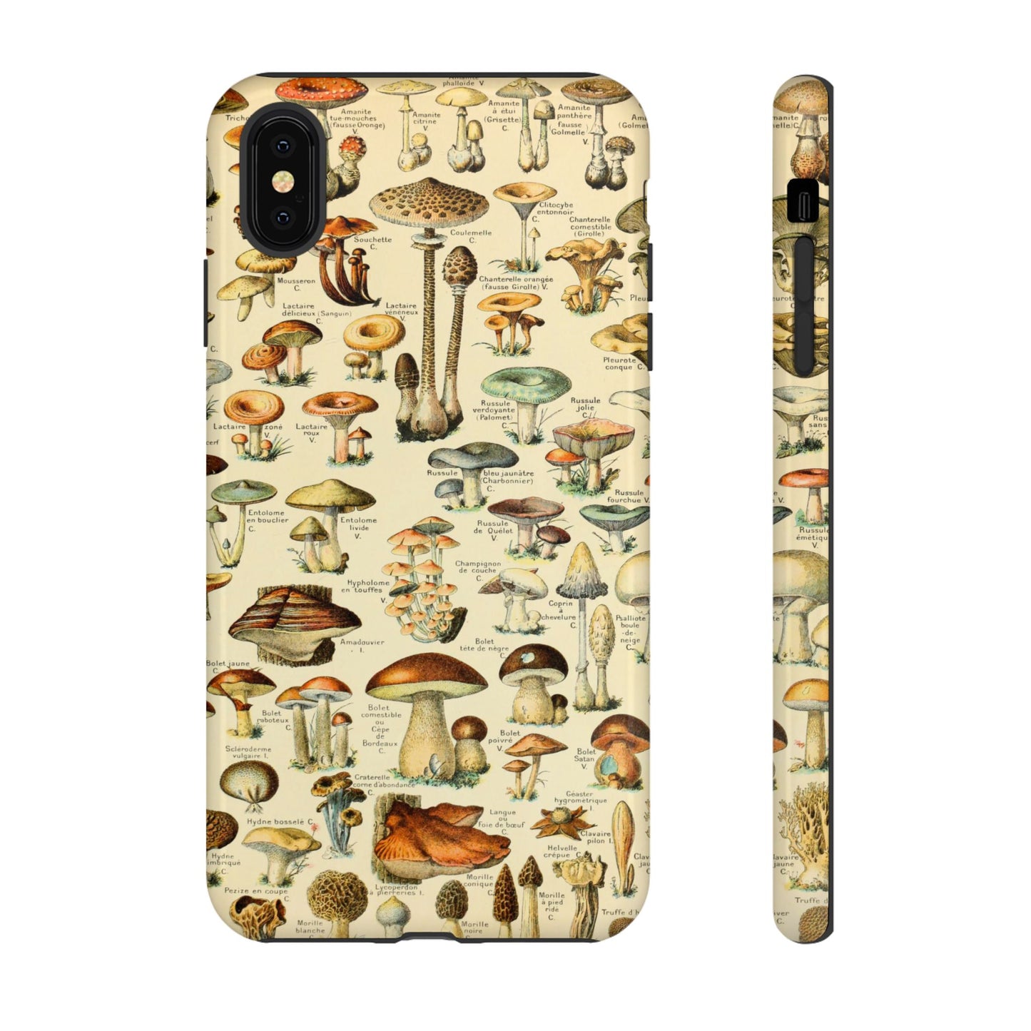 Mushrooms Vintage Field Guide iPhone Case