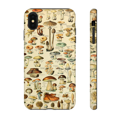 Mushrooms Vintage Field Guide iPhone Case