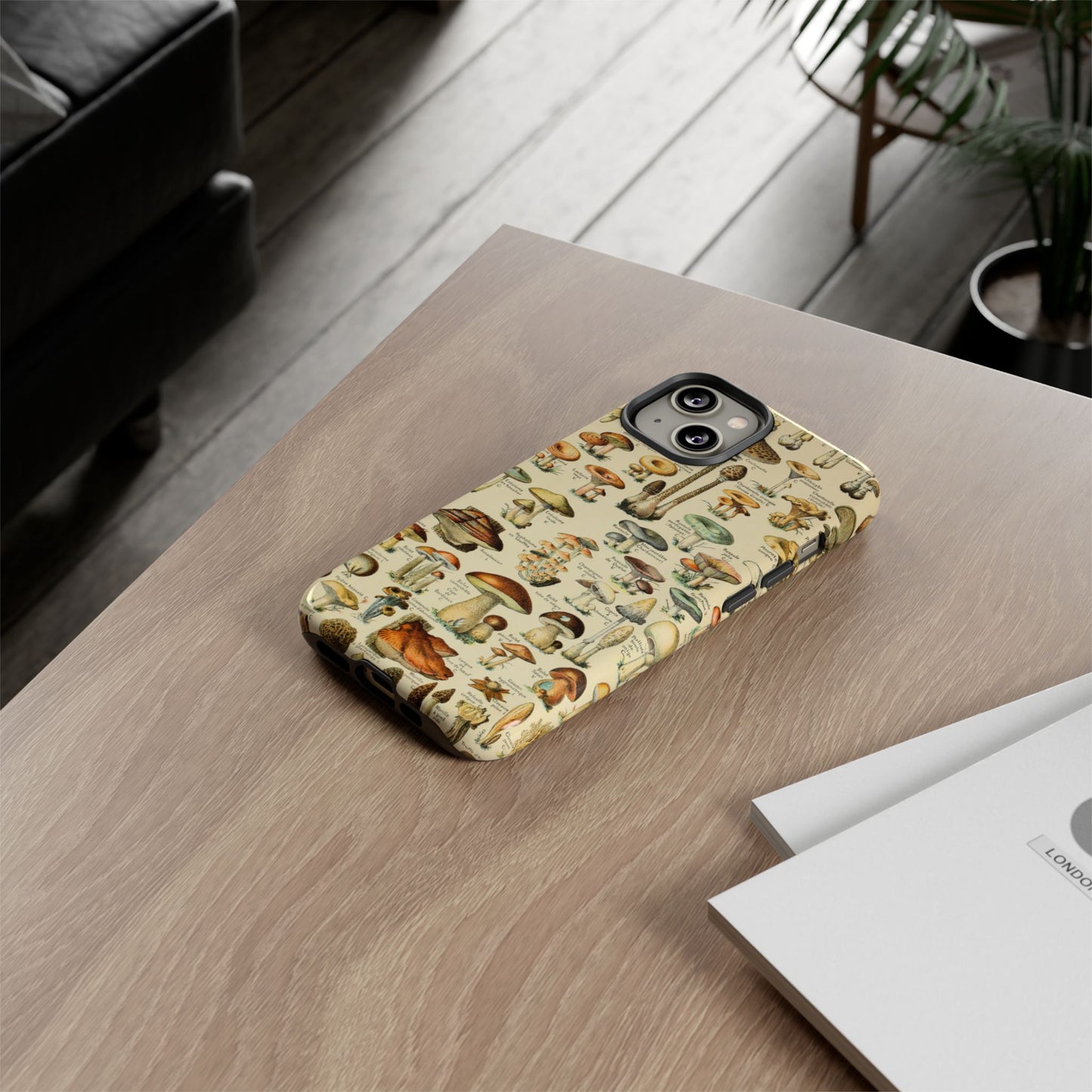 Mushrooms Vintage Field Guide iPhone Case