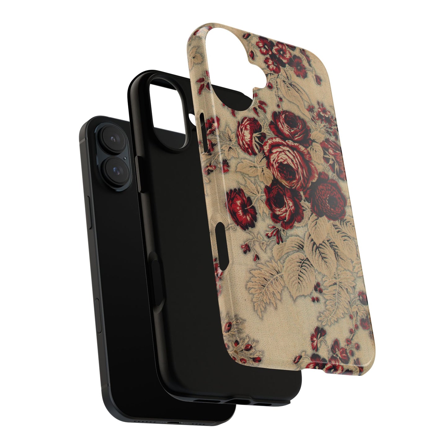 Red Roses Vintage iPhone Case