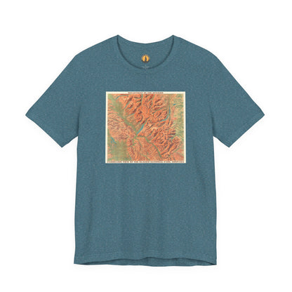 Glacier National Park Vintage Map Tee