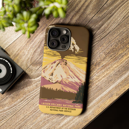 Lassen Volcanic National Park Retro iPhone Case