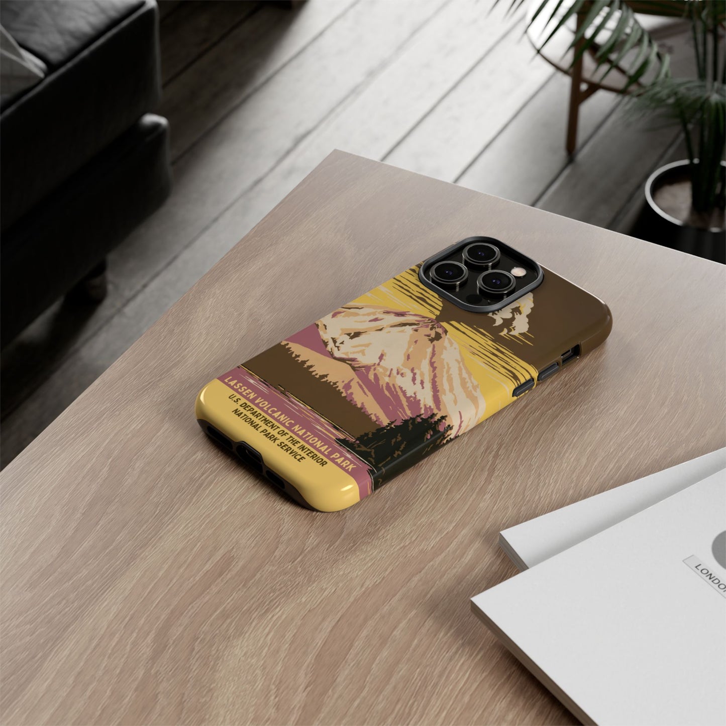 Lassen Volcanic National Park Retro iPhone Case
