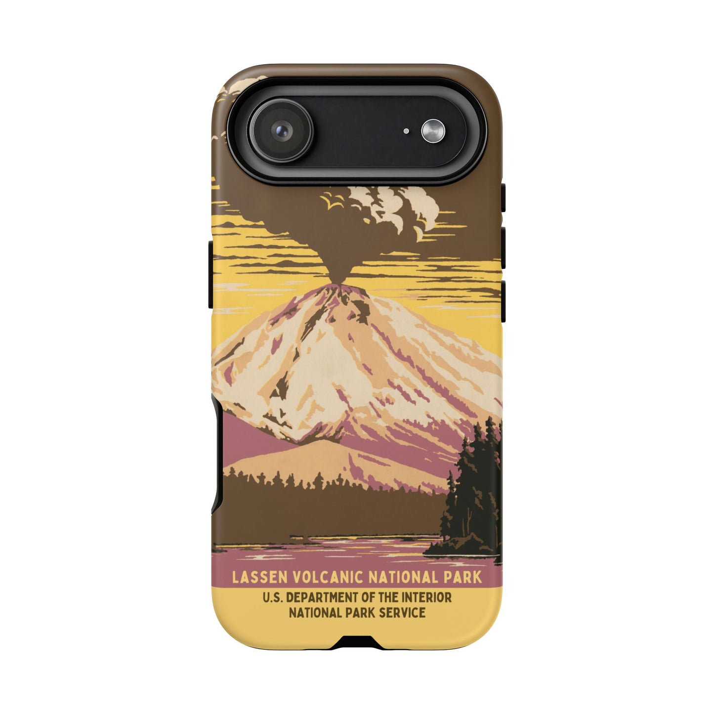 Lassen Volcanic National Park Retro iPhone Case