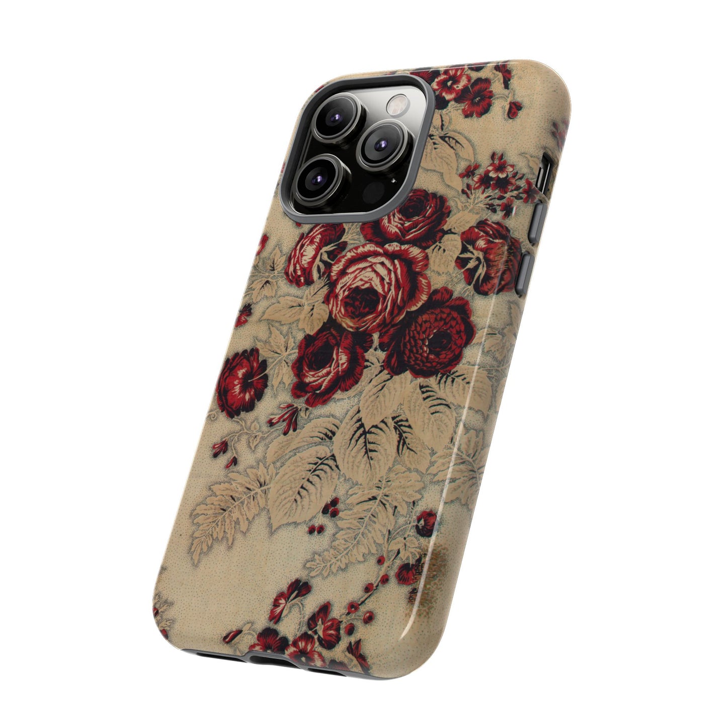 Red Roses Vintage iPhone Case