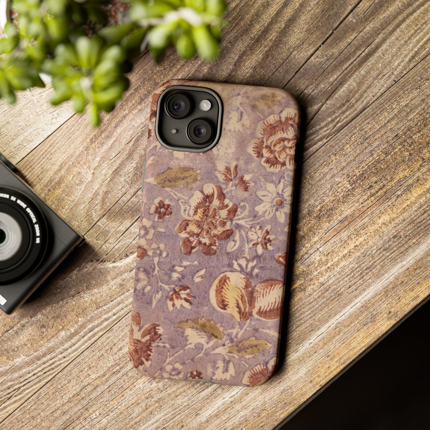 Vintage Lavender & Rose Fruit & Floral iPhone Case