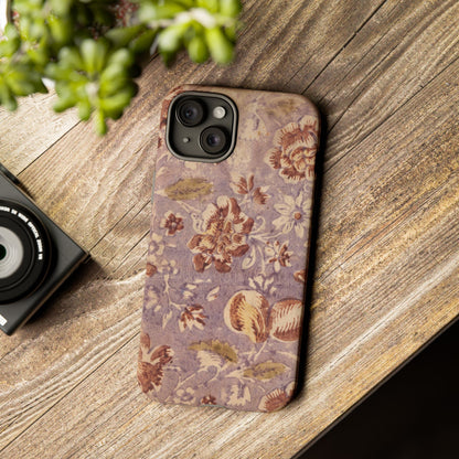 Vintage Lavender & Rose Fruit & Floral iPhone Case