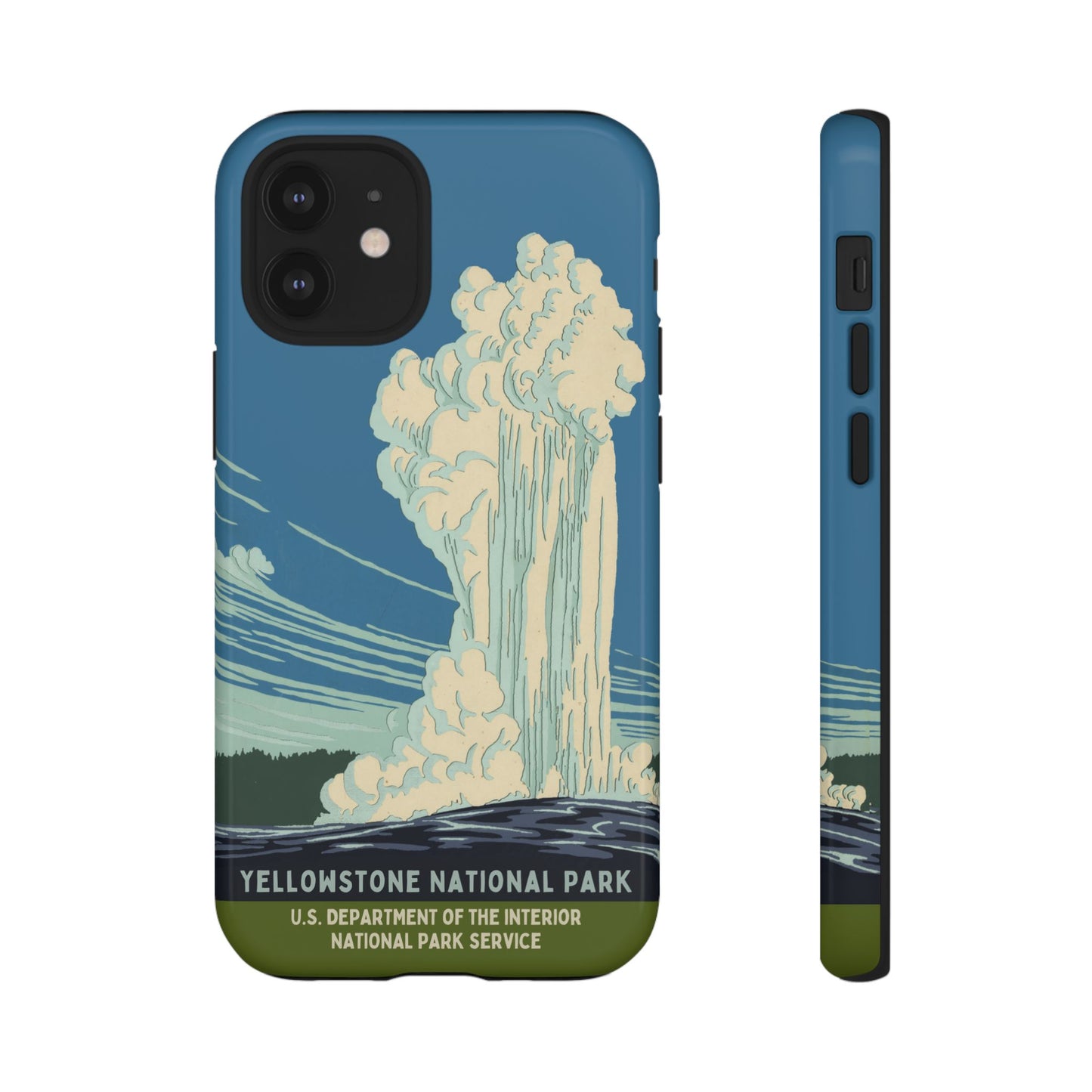 Yellowstone National Park Retro iPhone Case