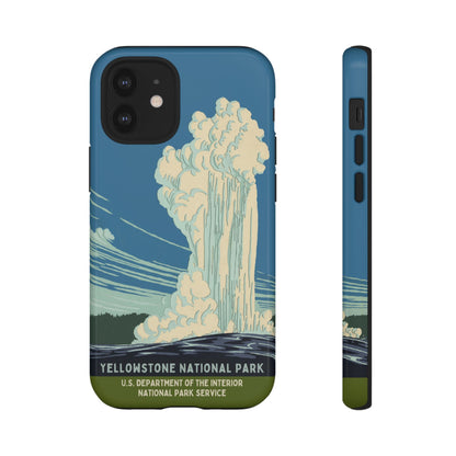 Yellowstone National Park Retro iPhone Case