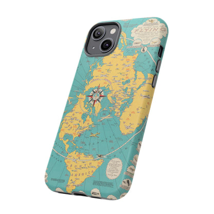 Map of Flying Retro iPhone Case