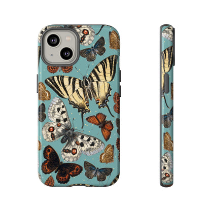 Butterflies Vintage Illustration iPhone Case
