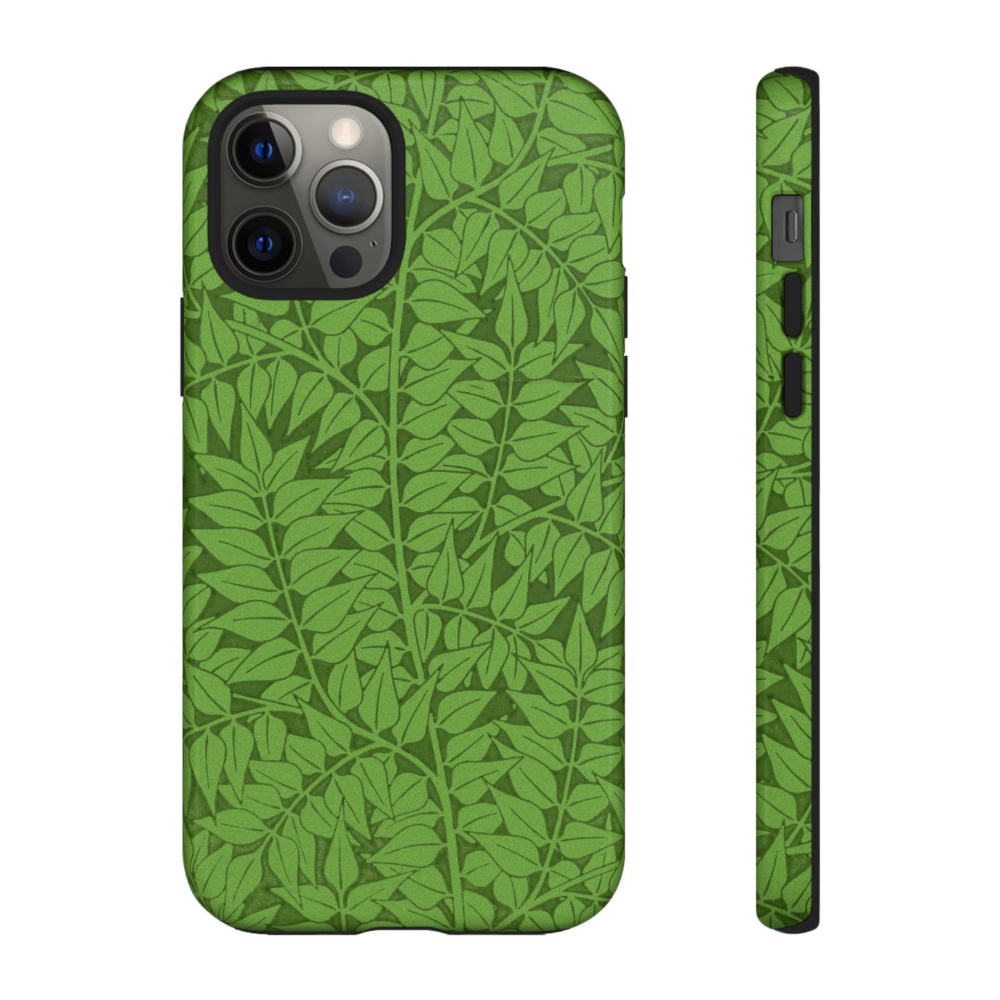 Antique Green Branch Pattern by William Morris iPhone Case