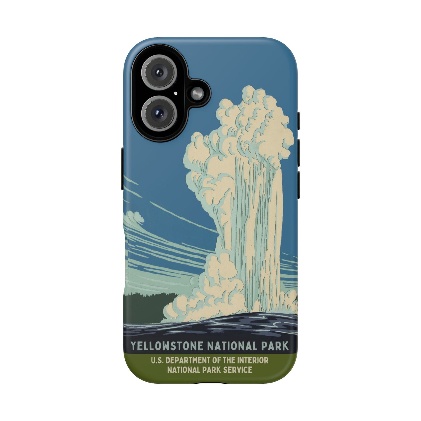 Yellowstone National Park Retro iPhone Case