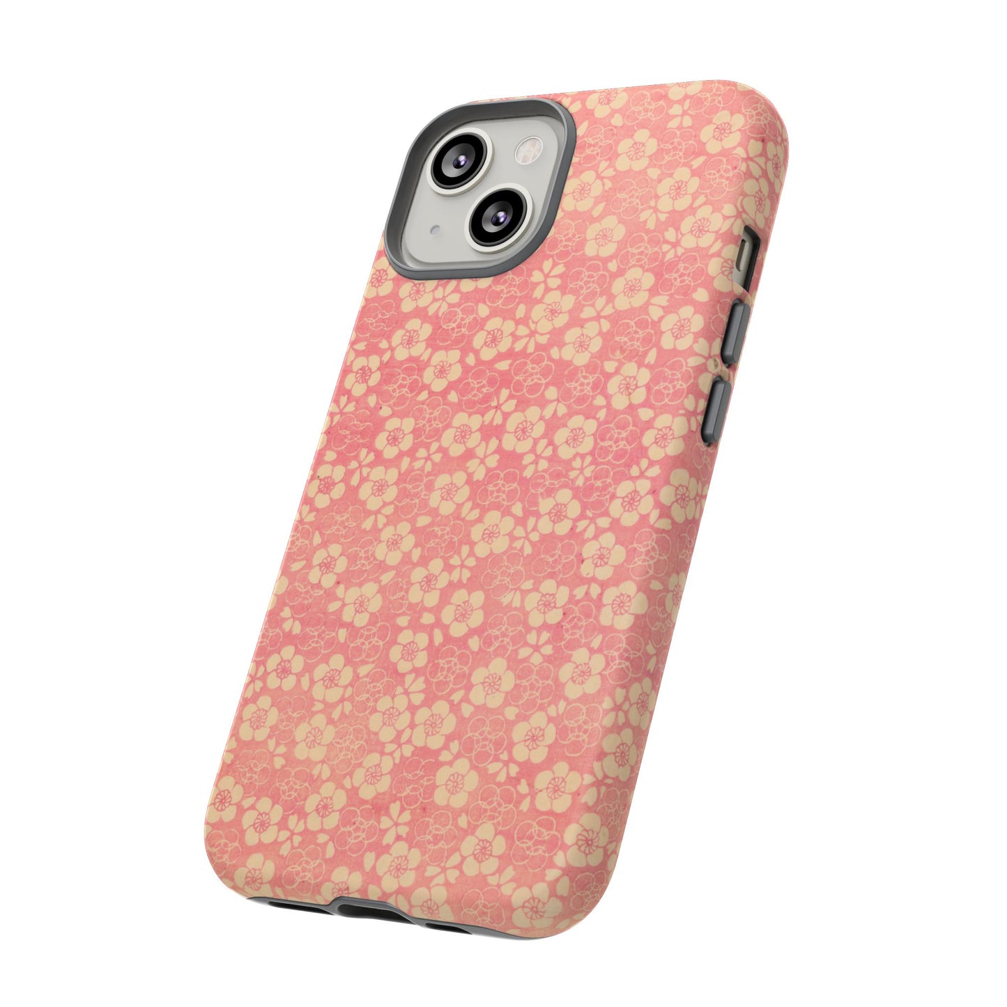 Pink Pattern Scattered Flowers iPhone Case