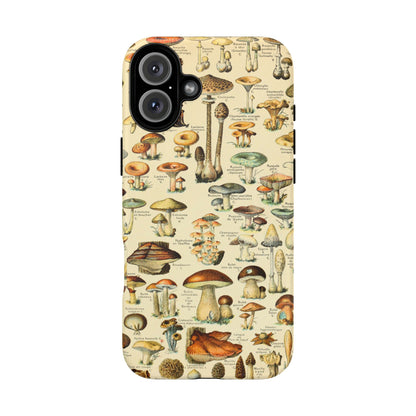 Mushrooms Vintage Field Guide iPhone Case