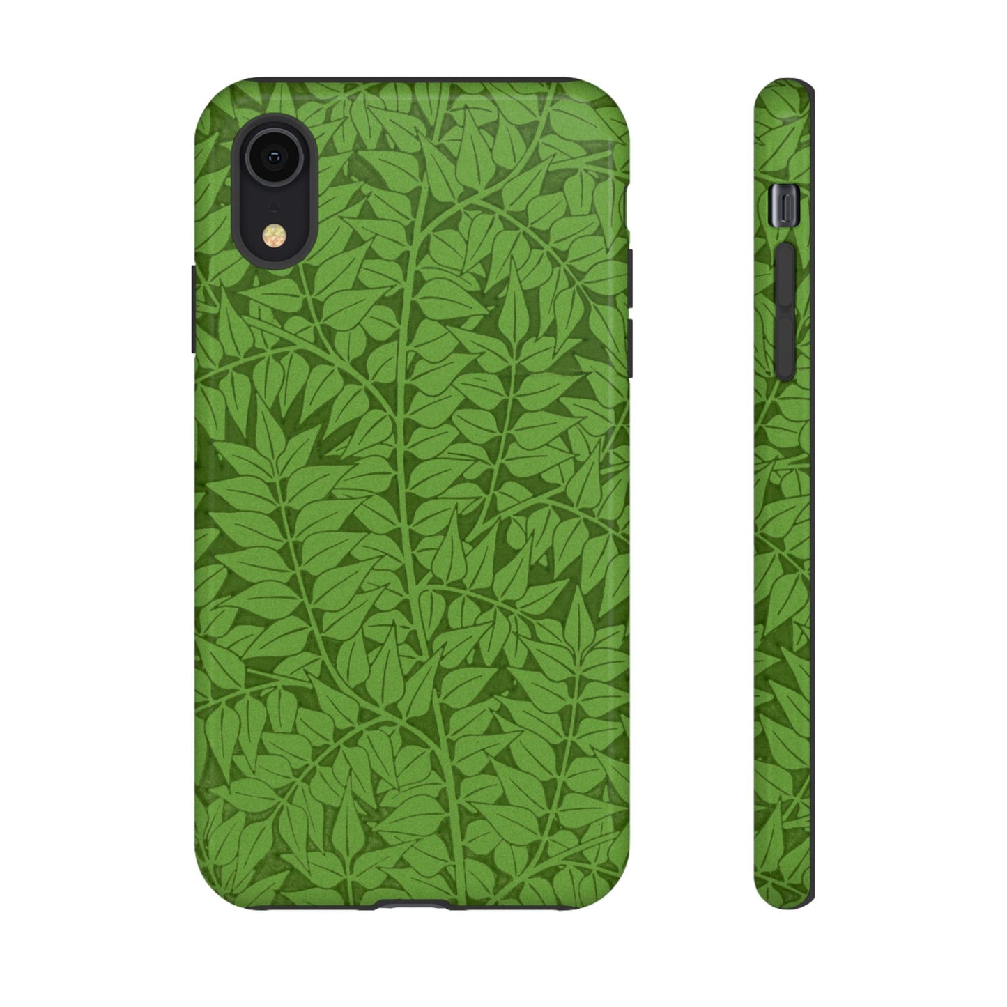 Antique Green Branch Pattern by William Morris iPhone Case