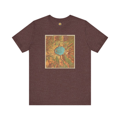 Crater Lake Vintage Map Tee