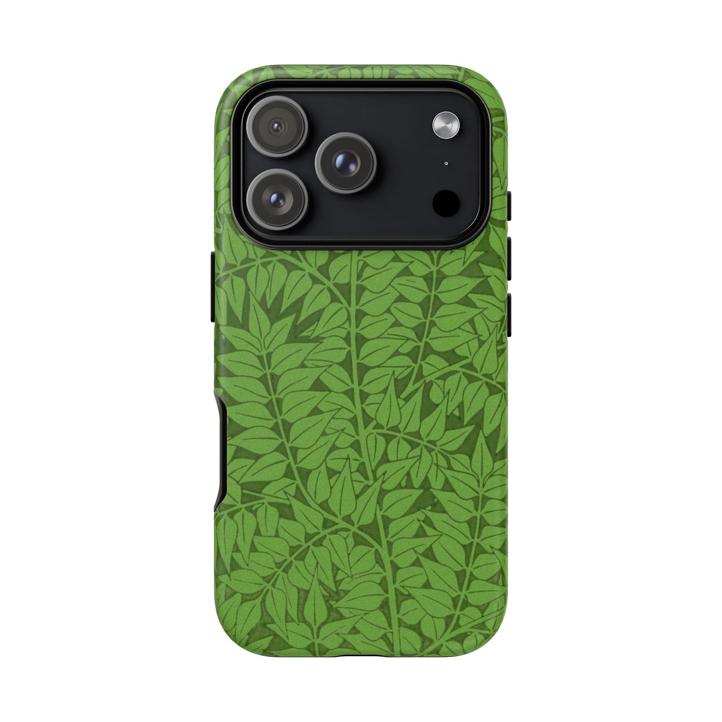 Antique Green Branch Pattern by William Morris iPhone Case
