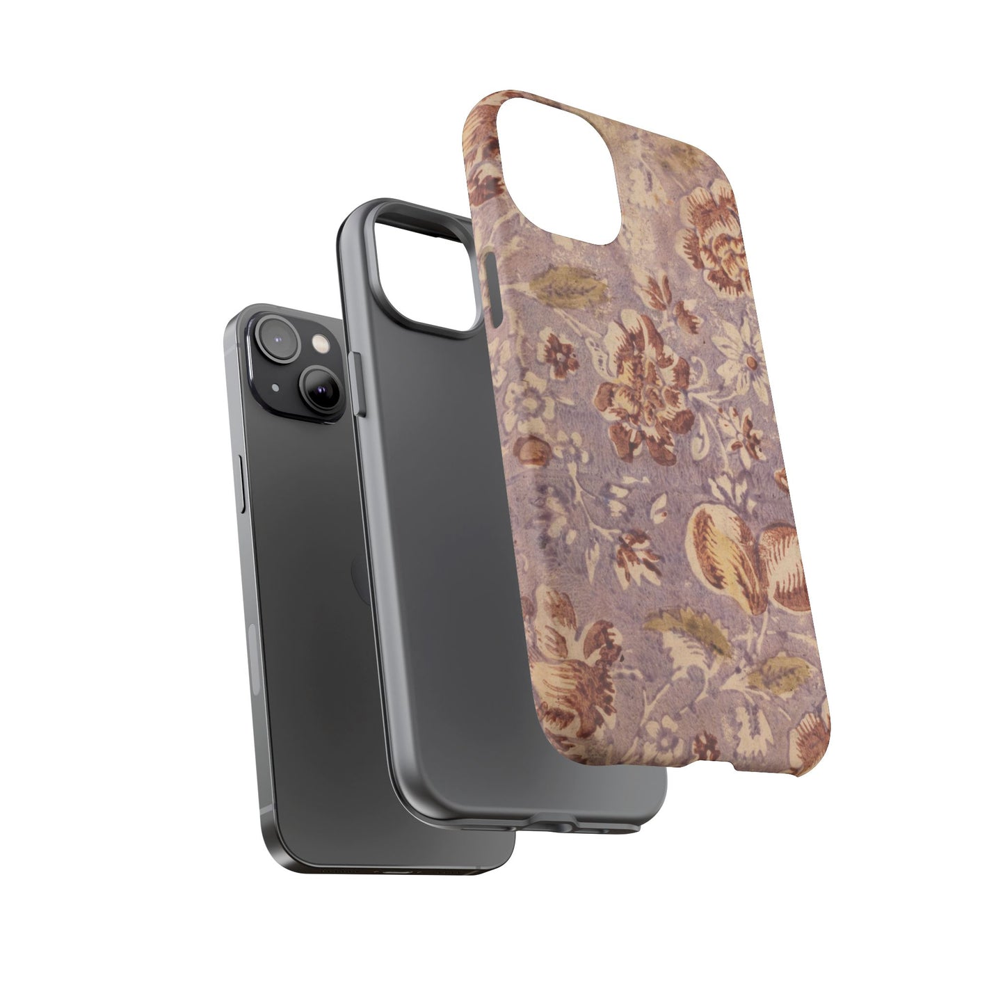 Vintage Lavender & Rose Fruit & Floral iPhone Case