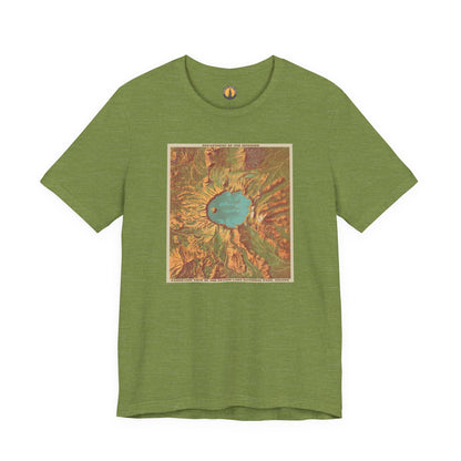 Crater Lake Vintage Map Tee