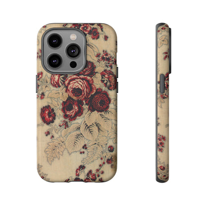 Red Roses Vintage iPhone Case