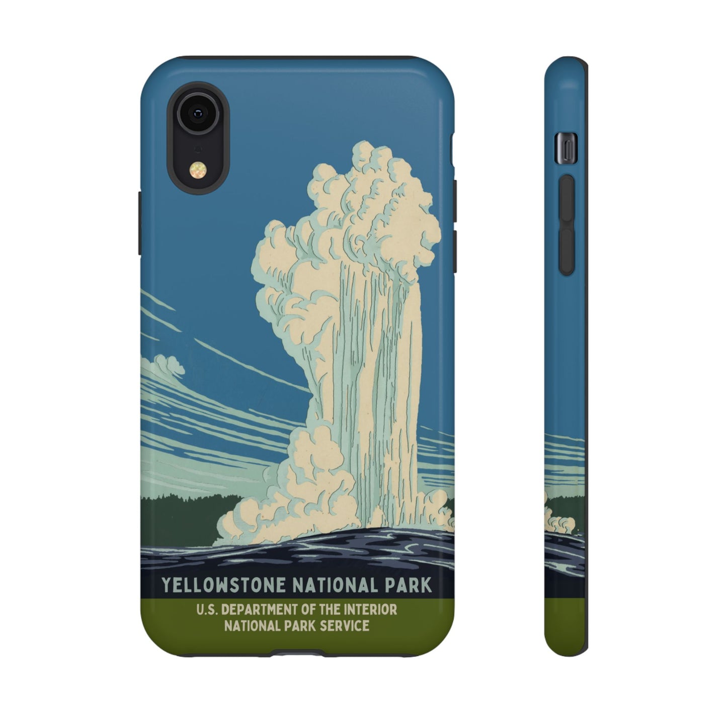 Yellowstone National Park Retro iPhone Case