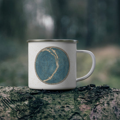 Celestial Star Map Enamel Camping Cup