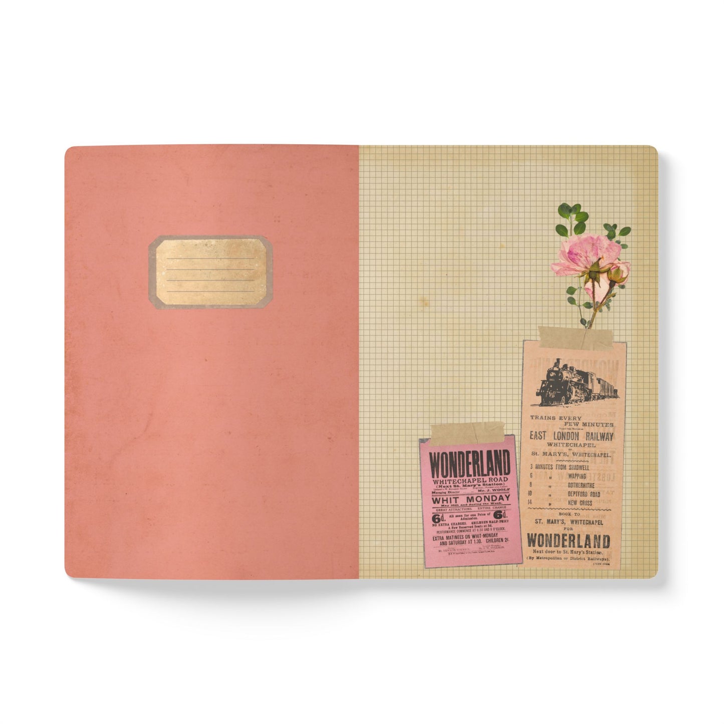 People of Europe Vintage Map | Softcover Travel Journal with Inside Illustrations